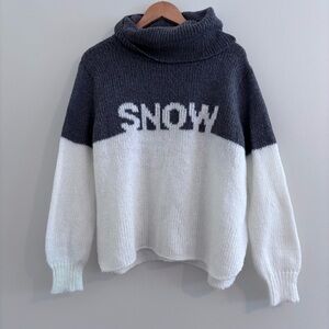 Wooden Ships oversized turtleneck SNOW sweater